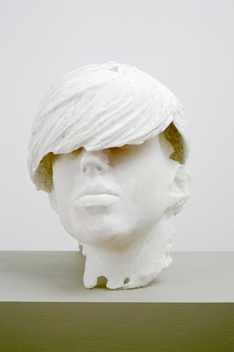 Wig Head detail marbleized resin