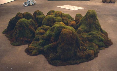 Mt. Houston, 2000 moss and mixed media